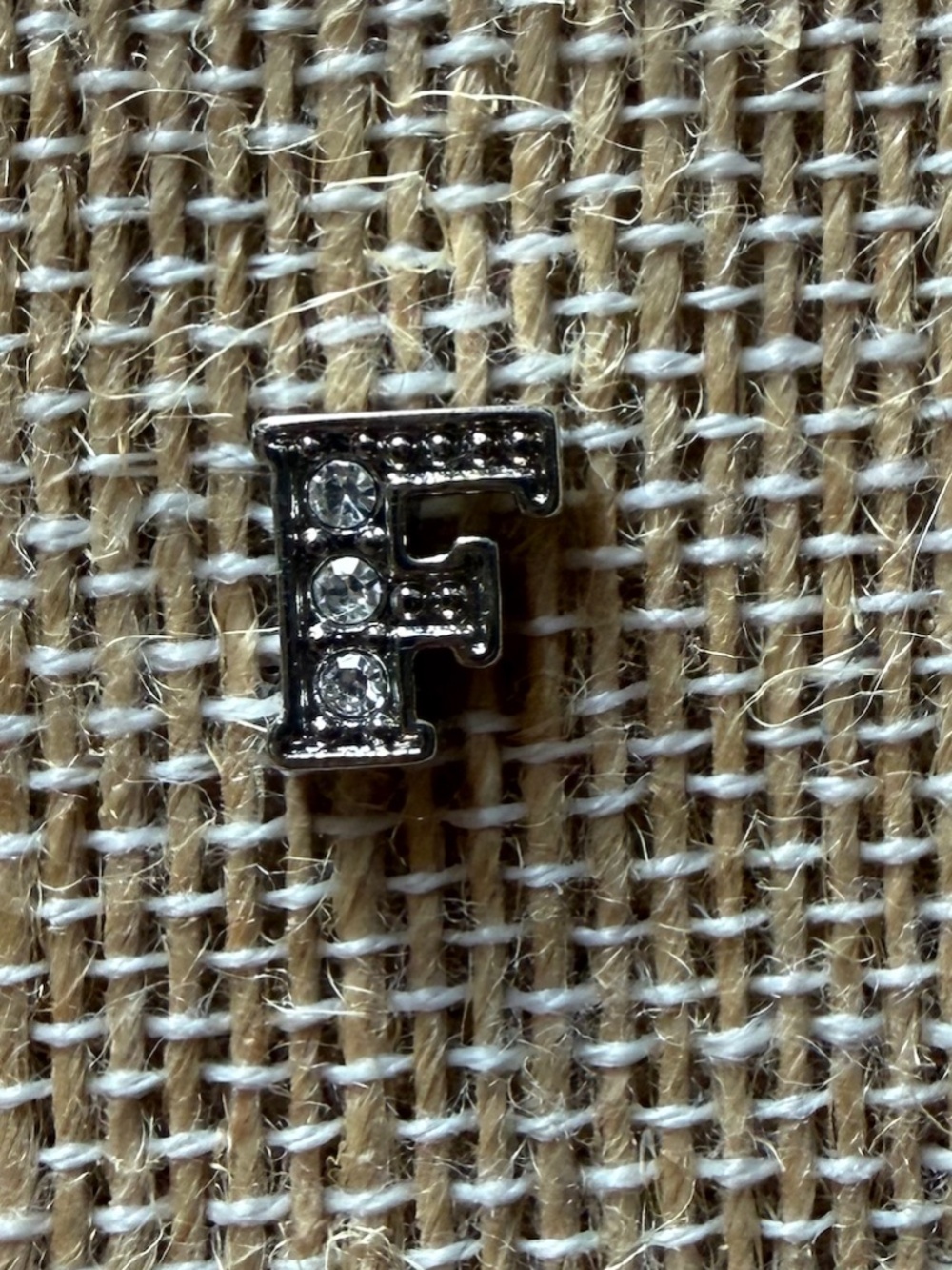 Silver Letter F